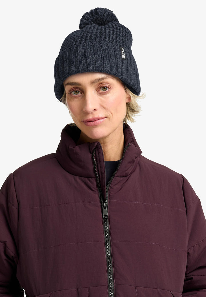 Jack Wolfskin Medley Knit Beanie Womens Dark Navy
