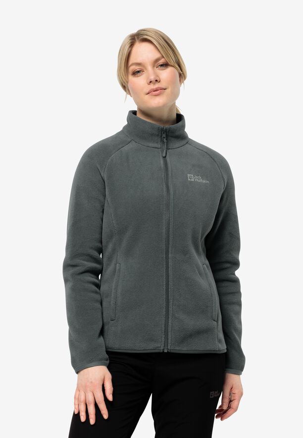 Jack Wolfskin Moonrise Full Zip Fleece Womens Slate Green
