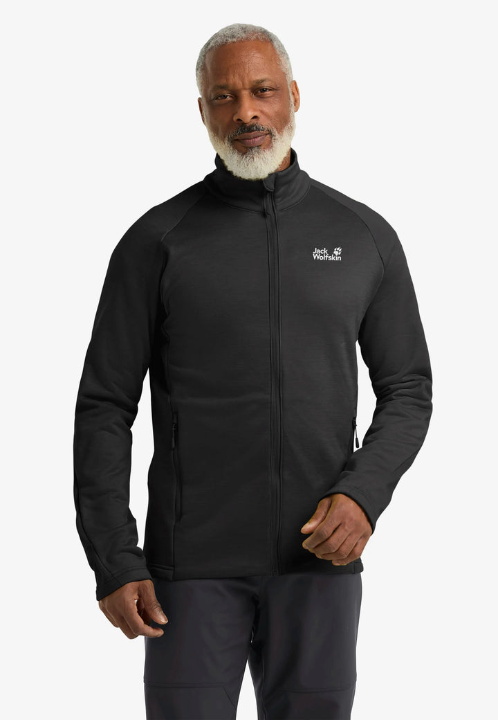 Jack Wolfskin Peak District Full Zip Mens Black