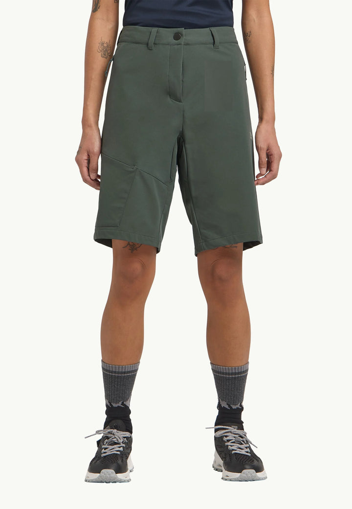 Jack Wolfskin Pico Trail Shorts Womens Slate Green