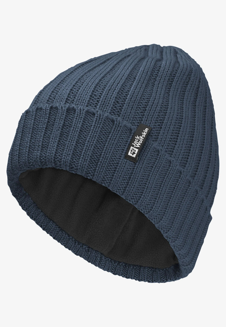 Jack Wolfskin Rib Knit Beanie Midnight Sky