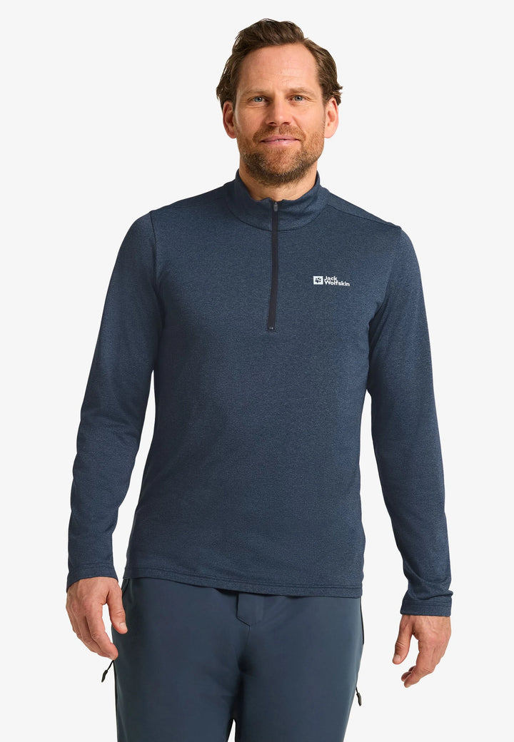 Jack Wolfskin Sky Thermal Half Zip Mens Midnight Sky