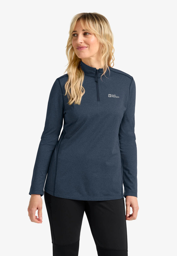 Jack Wolfskin Sky Thermal Half Zip Womens Midnight Sky