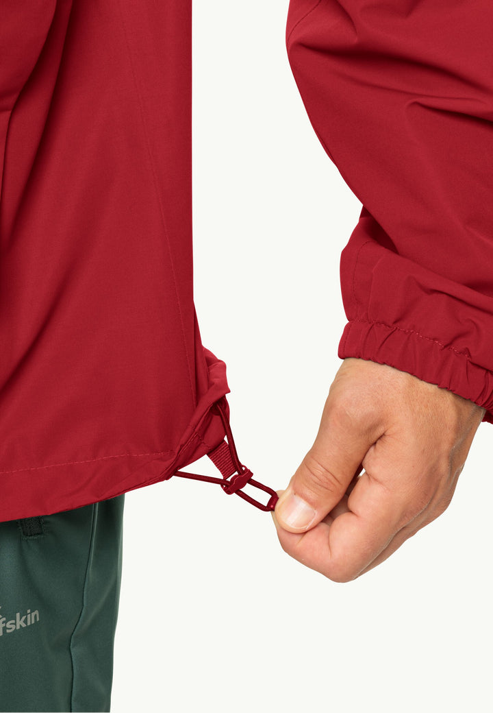 Jack Wolfskin Stormy Point 2L Jacket Mens Red Glow