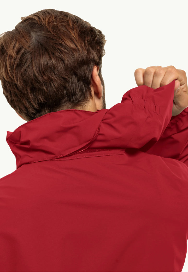 Jack Wolfskin Stormy Point 2L Jacket Mens Red Glow