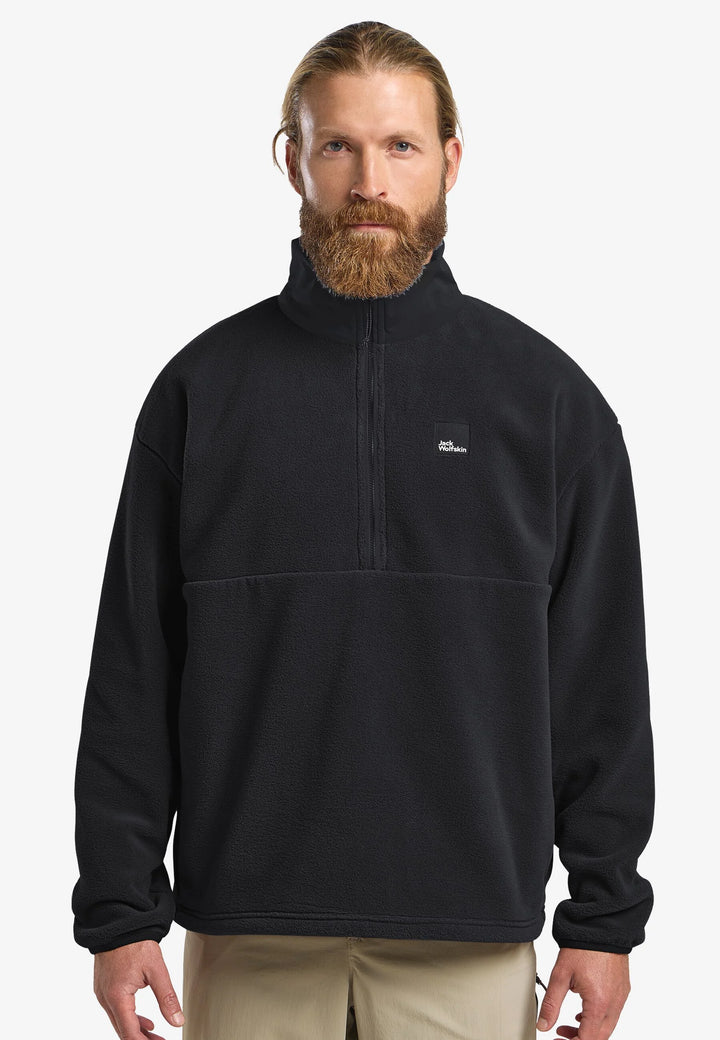 Jack Wolfskin Sumetro Half Zip Fleece Mens Black