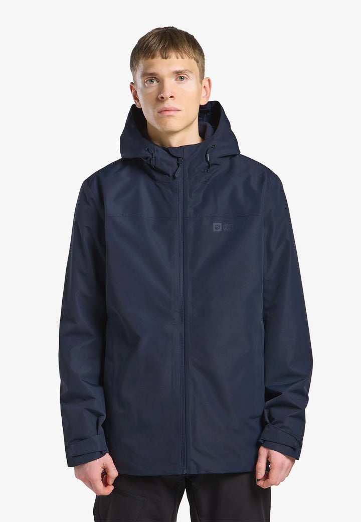 Jack Wolfskin Taubenberg 3 in 1 Jacket Mens Night Blue