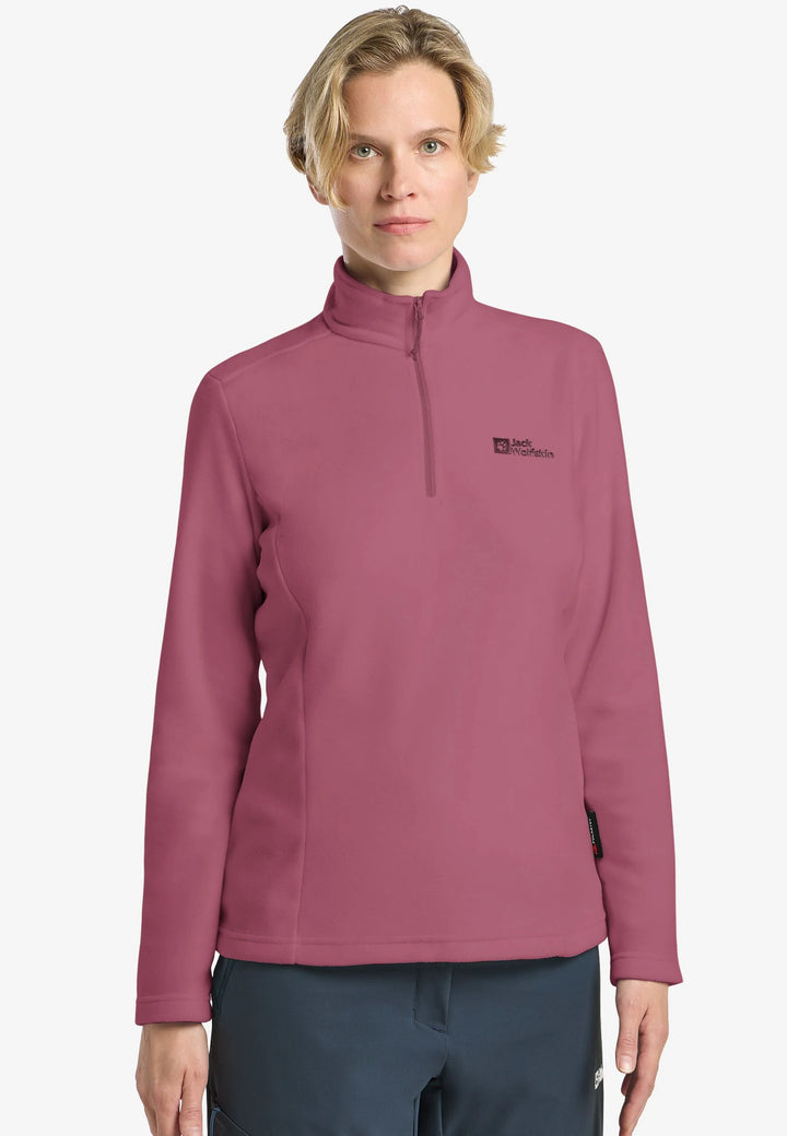 Jack Wolfskin Taunus Half Zip Fleece Womens Raisin