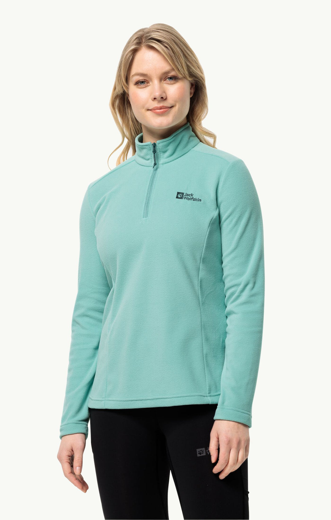 Jack Wolfskin Taunus Half Zip Womens Micro Fleece Sea Foam