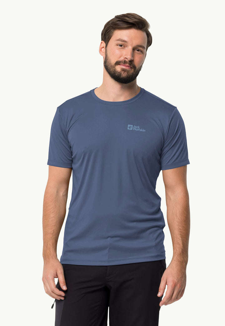 Jack Wolfskin Tech T-Shirt Mens Evening Sky