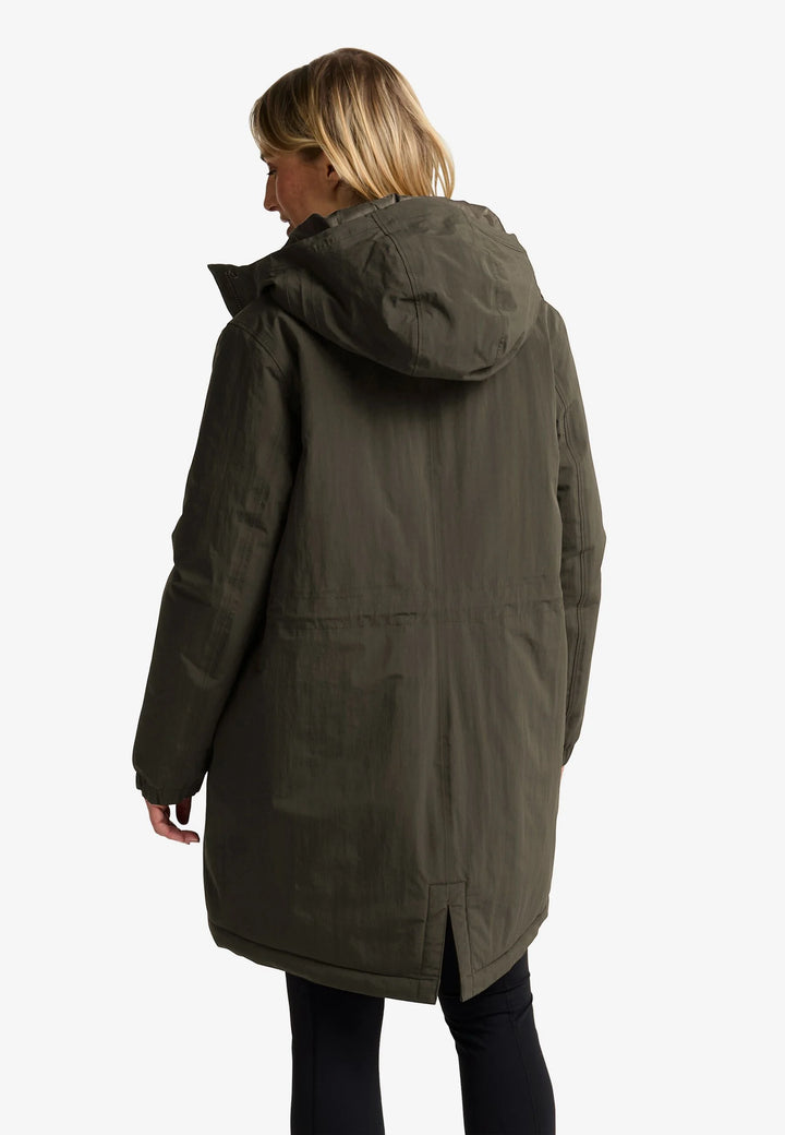 Jack Wolfskin Chilly Frost Parka Womens Obsidian Moss