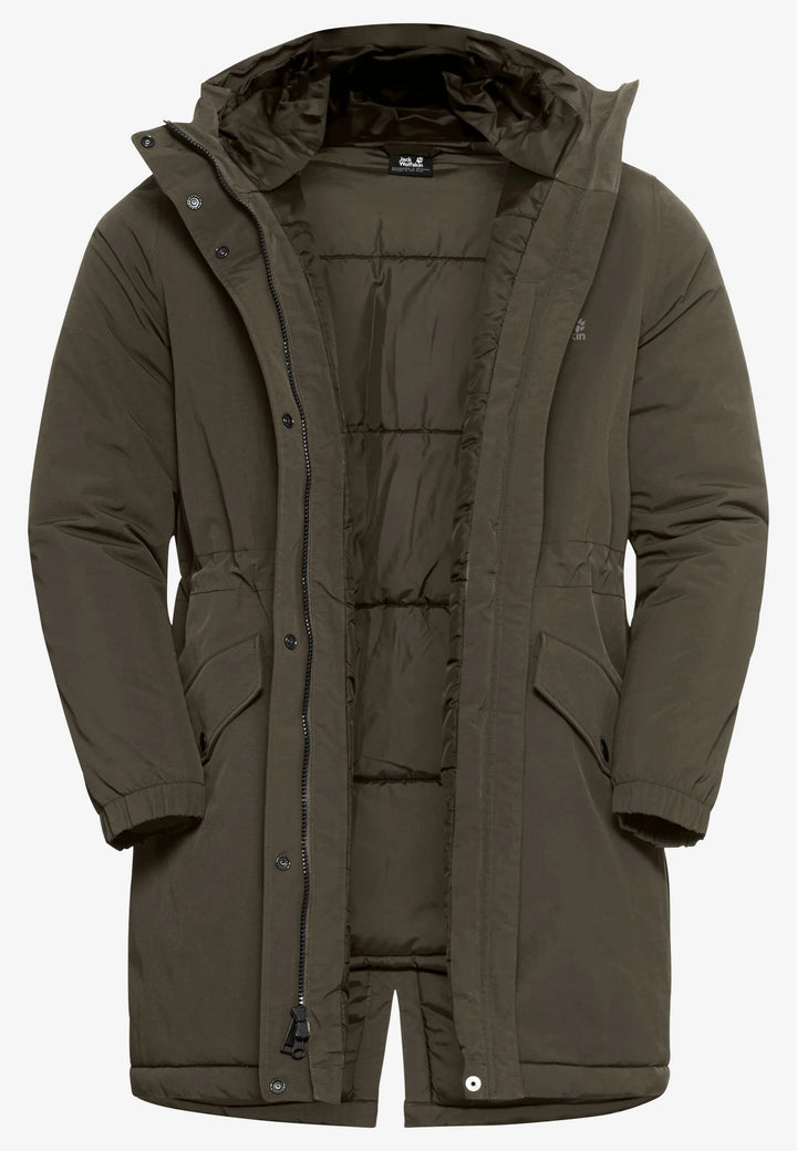 Jack Wolfskin Chilly Frost Parka Womens Obsidian Moss