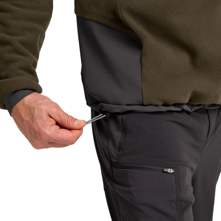 Jack Wolfskin Cold Ridge Crewneck Mens Obsidian Moss