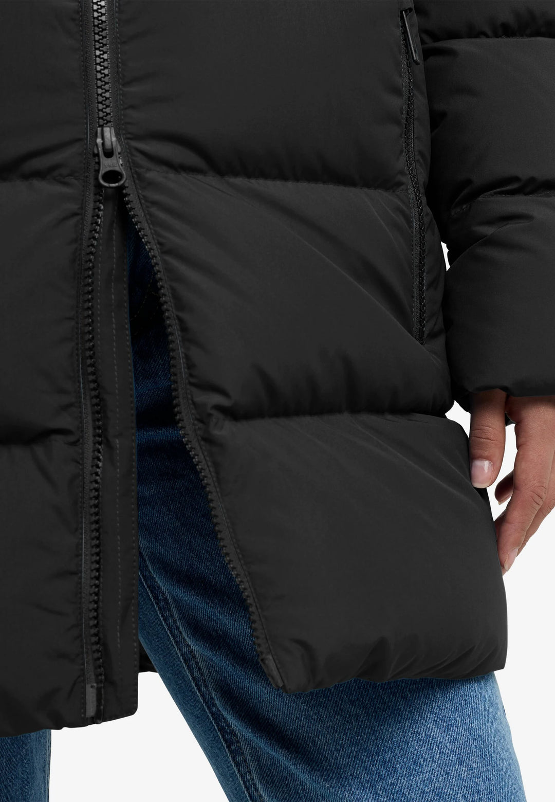 Jack Wolfskin Frozen Palace Long Jacket Womens RDS Black