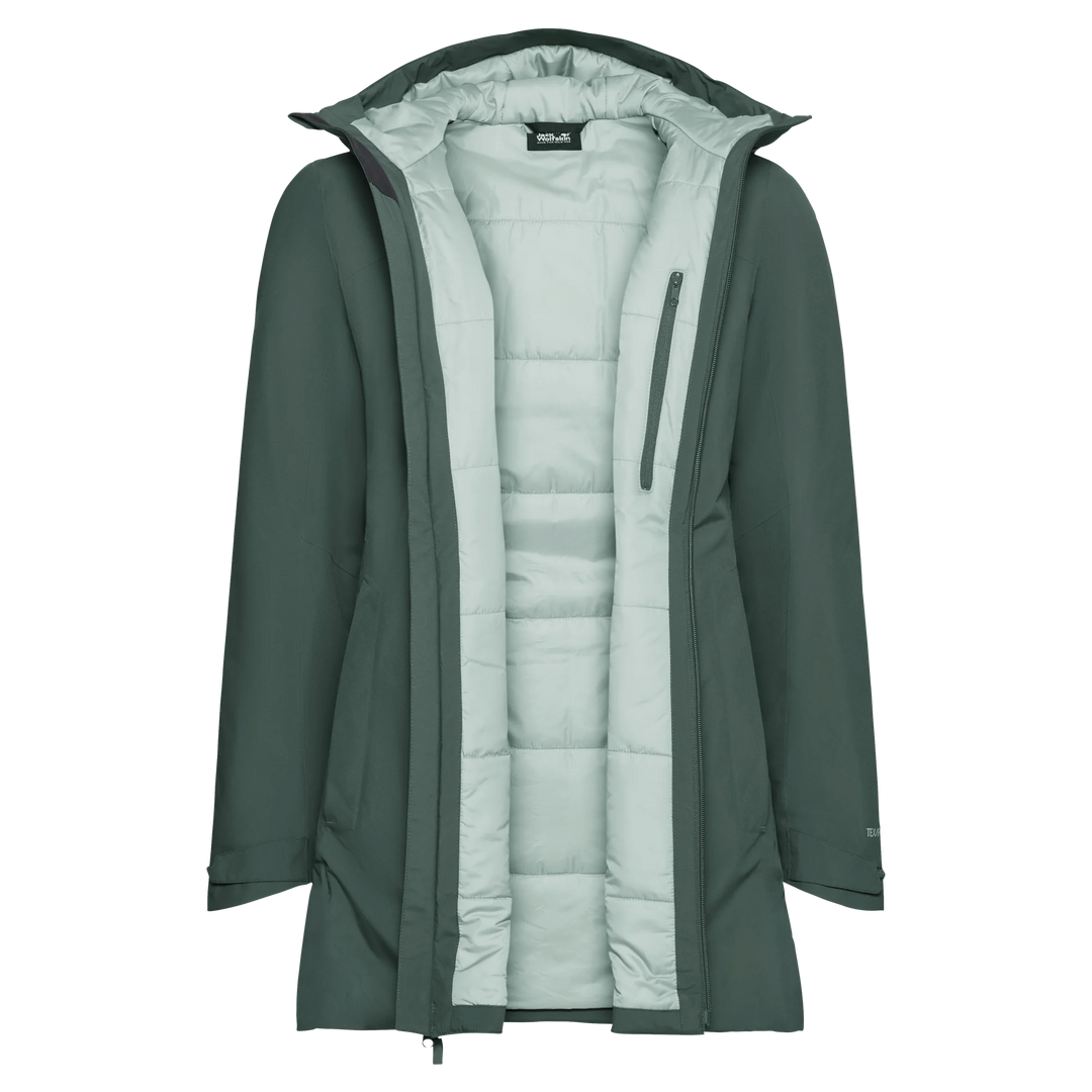 Jack Wolfskin Heidelstein Insulated Jacket Womens Sago Palm