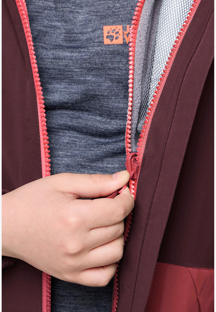 Jack Wolfskin Iceland 3 in 1 Jacket Kids Sunset Coral