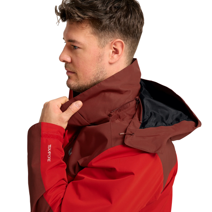 Jack Wolfskin Jasper Pro 3 In 1 Jacket Mens Siren Red