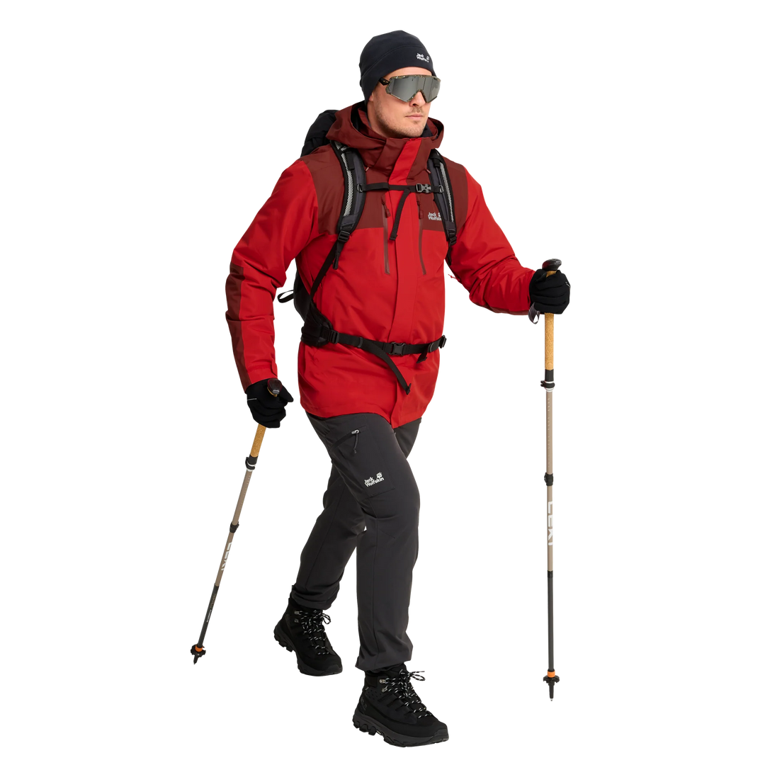 Jack Wolfskin Jasper Pro 3 In 1 Jacket Mens Siren Red