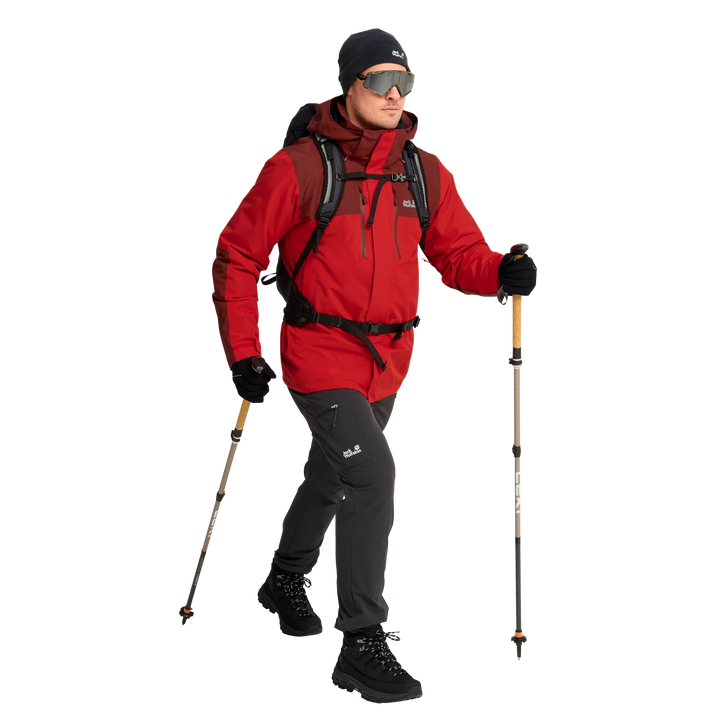 Jack Wolfskin Jasper Pro 3 In 1 Jacket Mens Siren Red