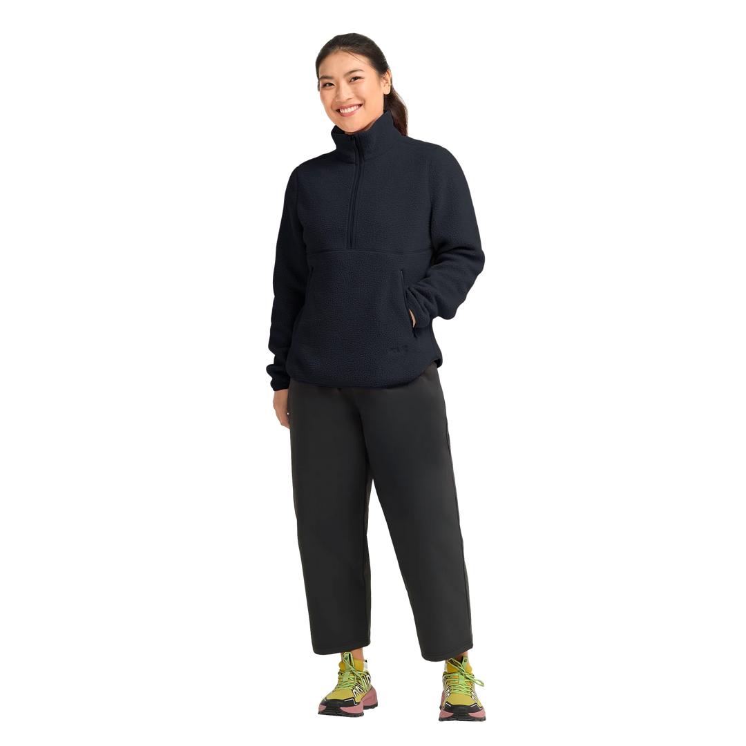Jack Wolfskin Lite Curl Half Zip Fleece Womens Dark Navy