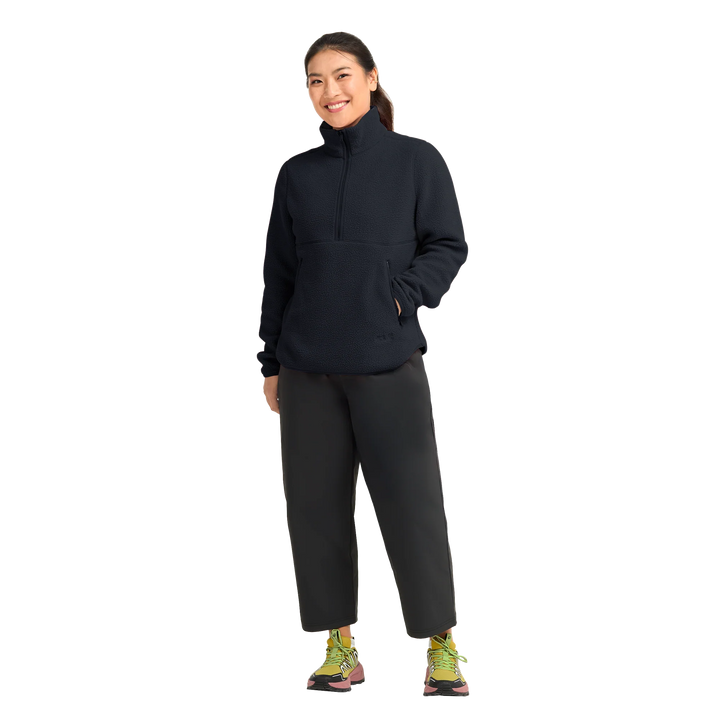 Jack Wolfskin Lite Curl Half Zip Fleece Womens Dark Navy
