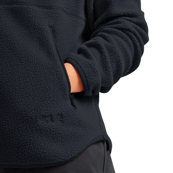 Jack Wolfskin Lite Curl Half Zip Fleece Womens Dark Navy