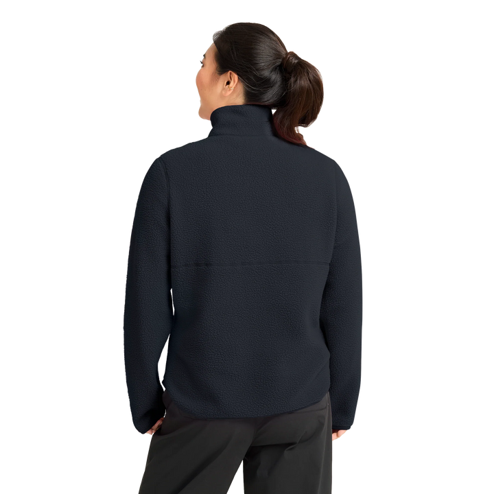 Jack Wolfskin Lite Curl Half Zip Fleece Womens Dark Navy