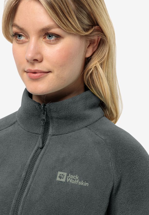 Jack Wolfskin Moonrise Full Zip Fleece Womens Slate Green