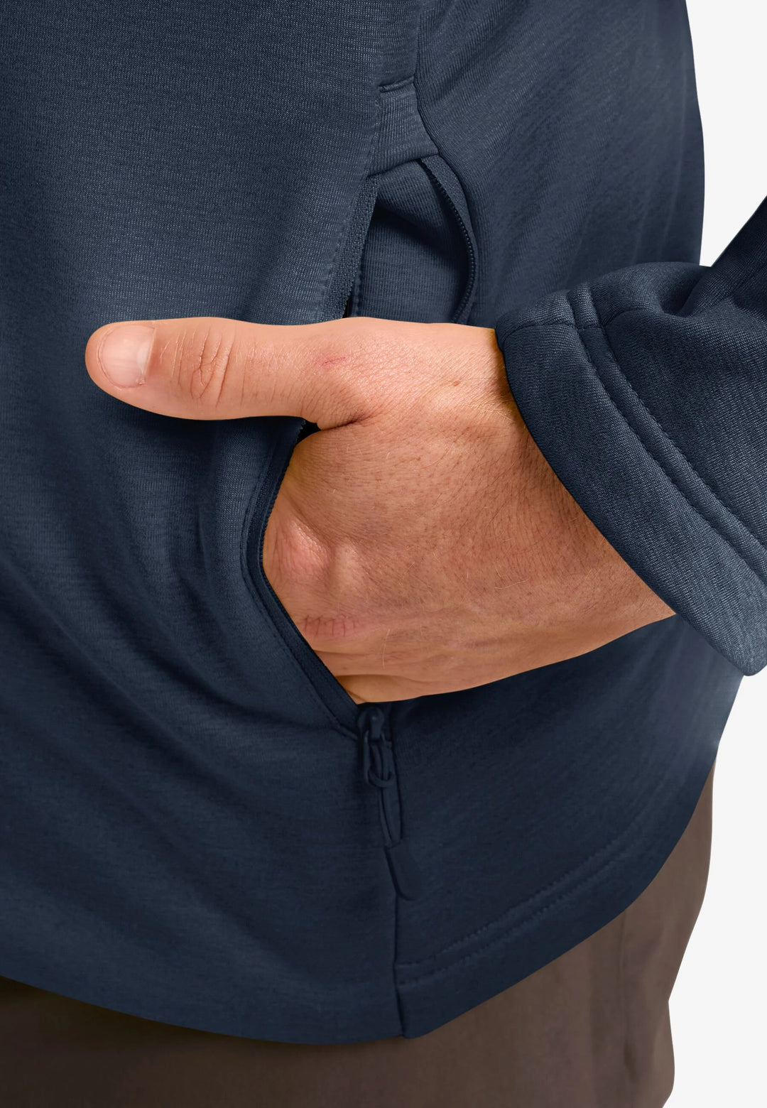 Jack Wolfskin Peak District Hooded Full Zip Mens Midnight