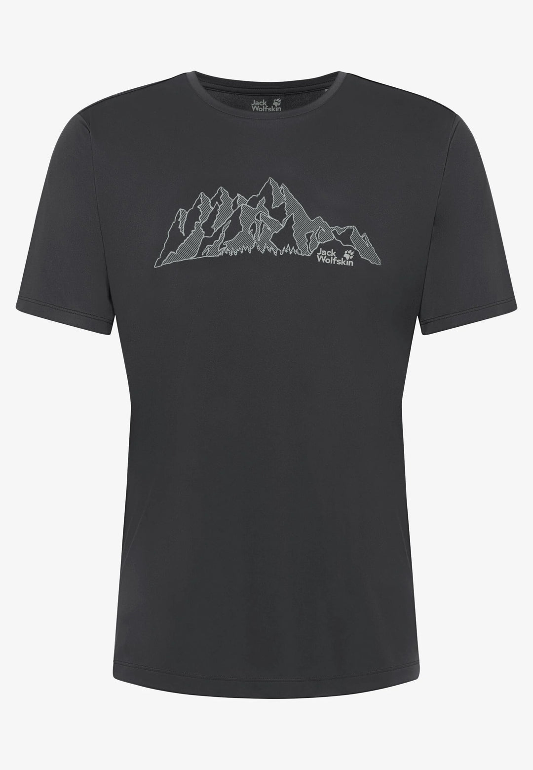 Jack Wolfskin Peak Graphic Tee Mens New Mountain Phantom