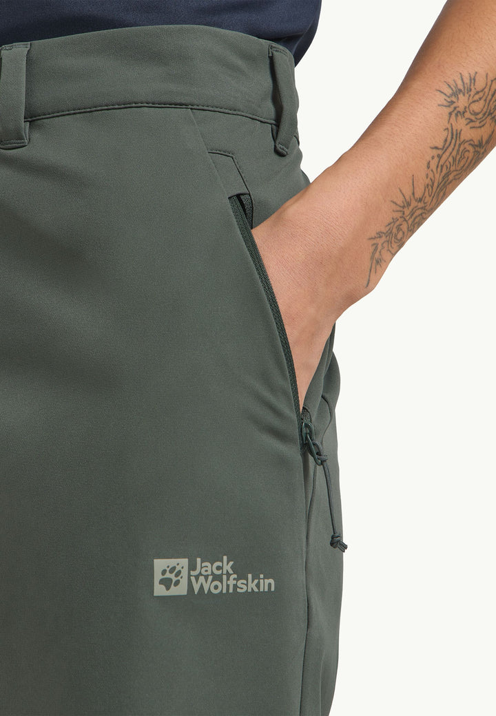 Jack Wolfskin Pico Trail Shorts Womens Slate Green