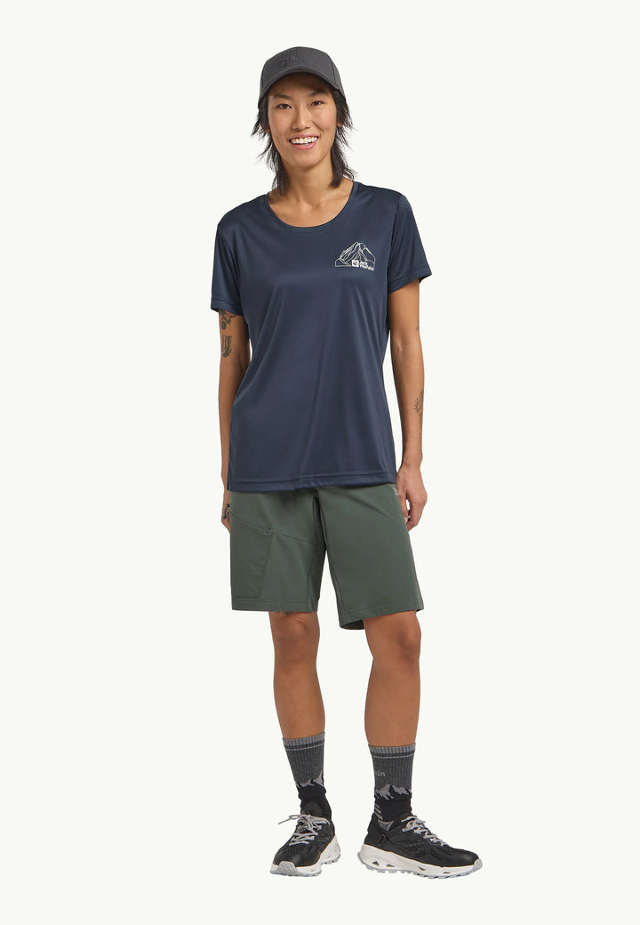 Jack Wolfskin Pico Trail Shorts Womens Slate Green