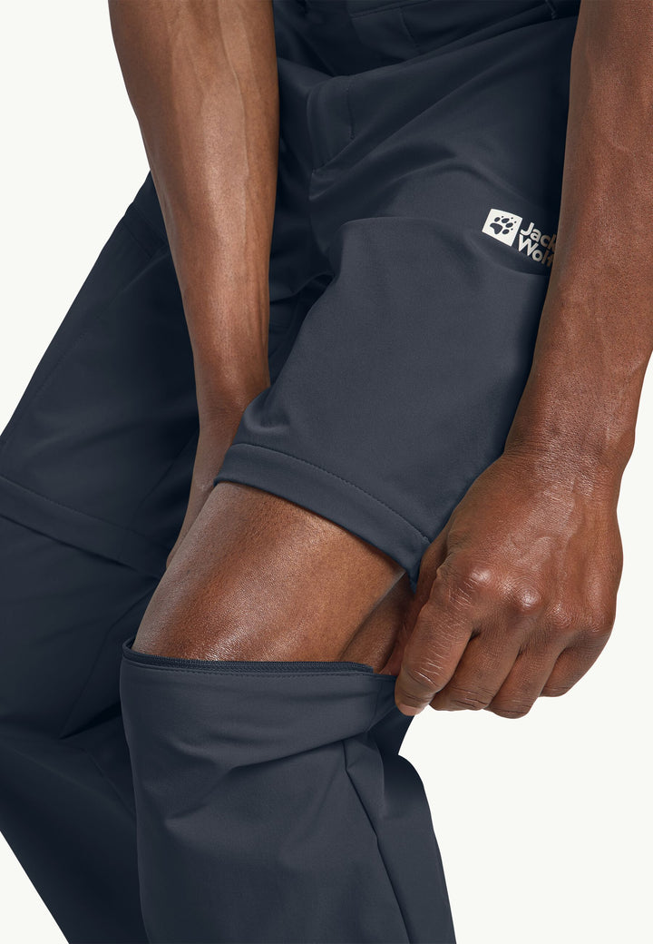 Jack Wolfskin Pico Trail Zip Off Pants Mens Midnight Sky