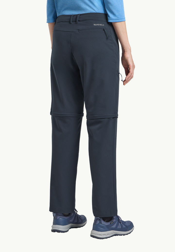Jack Wolfskin Pico Trail Zip Off Pants Womens Midnight Sky