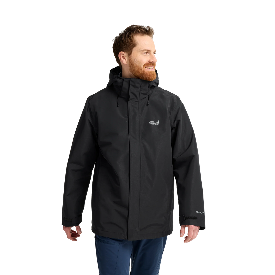 Jack Wolfskin Pinetrail 3 in 1 Jacket Mens Black