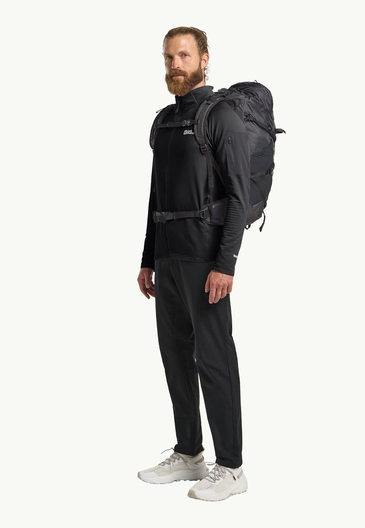 Jack Wolfskin Prelight Full Zip Fleece Mens Black