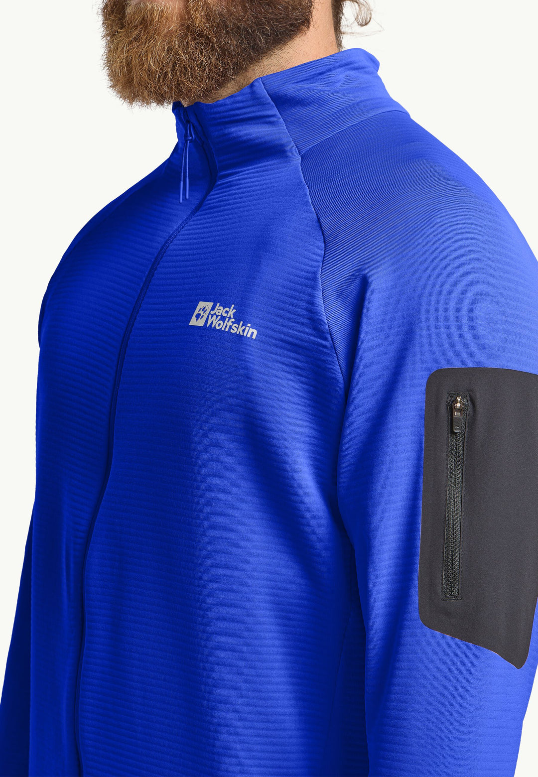 Jack Wolfskin Prelight Full Zip Fleece Mens Vibrant Blue