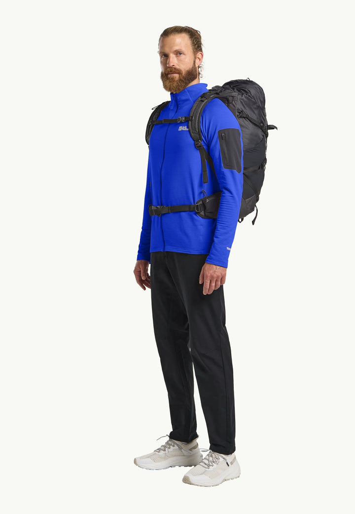 Jack Wolfskin Prelight Full Zip Fleece Mens Vibrant Blue