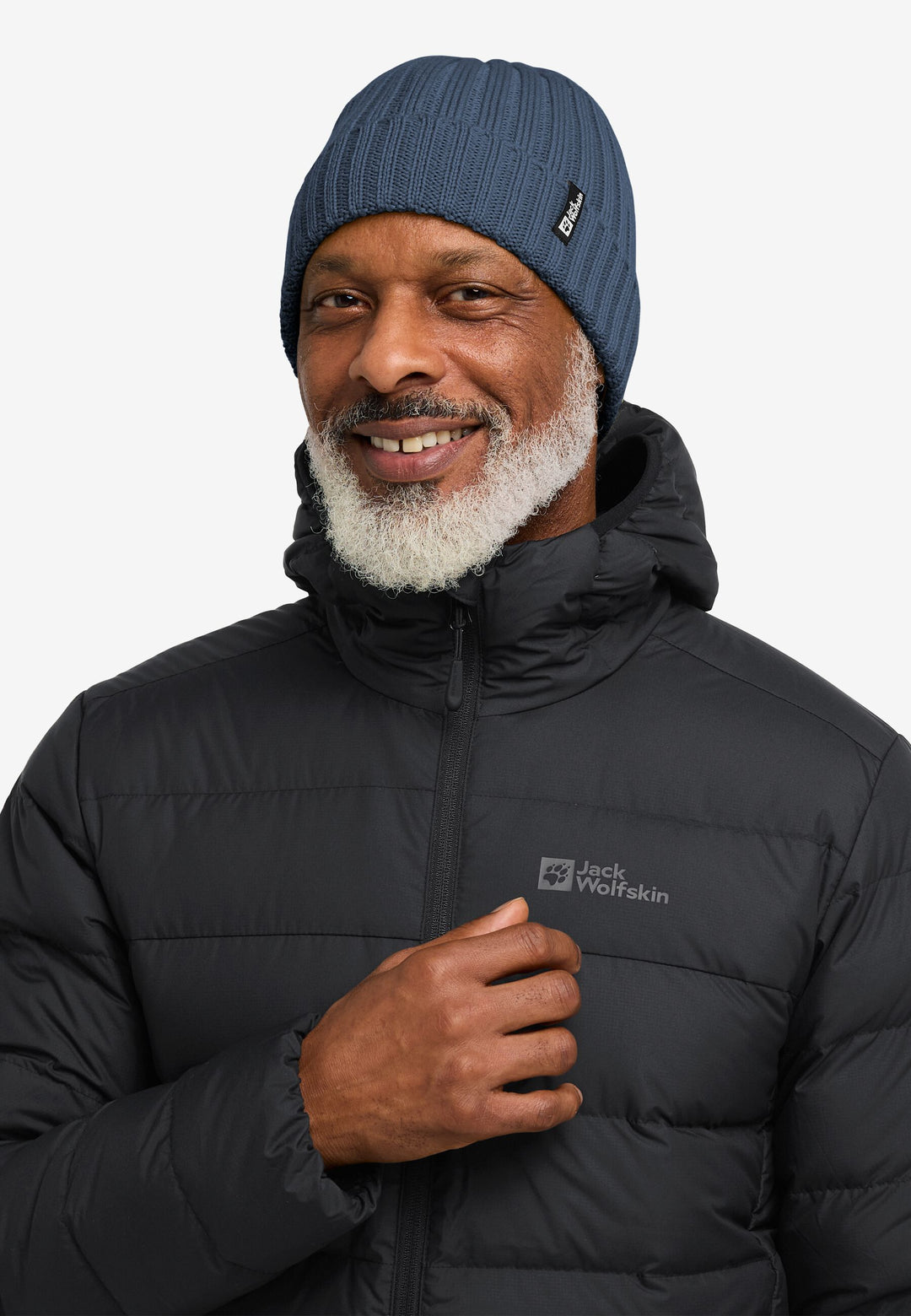 Jack Wolfskin Rib Knit Beanie Midnight Sky