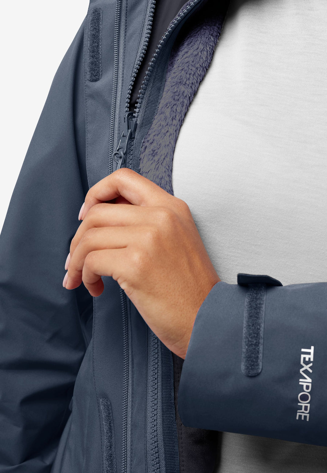 Jack Wolfskin Rotwand 3 in 1 Jacket Womens Midnight Sky