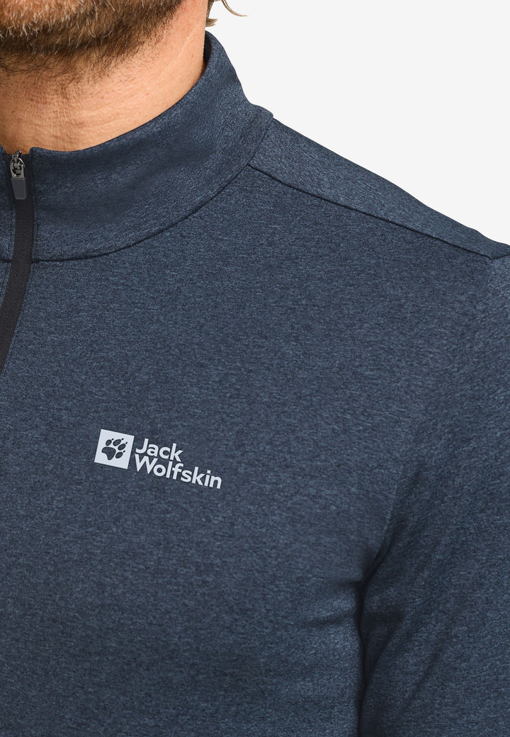 Jack Wolfskin Sky Thermal Half Zip Mens Midnight Sky