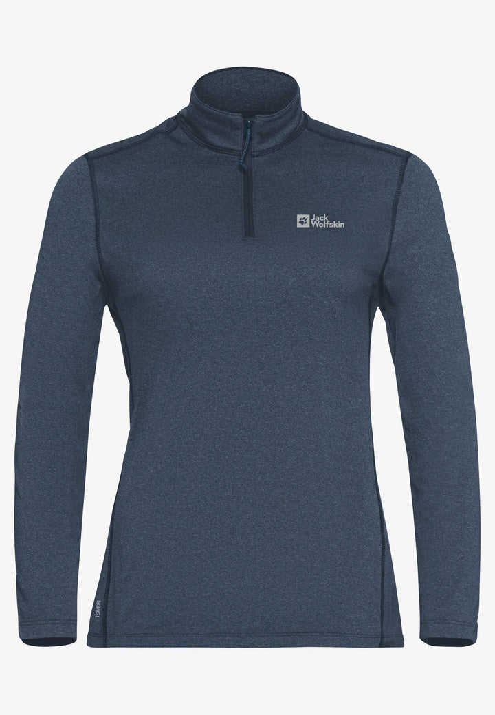 Jack Wolfskin Sky Thermal Half Zip Womens Midnight Sky