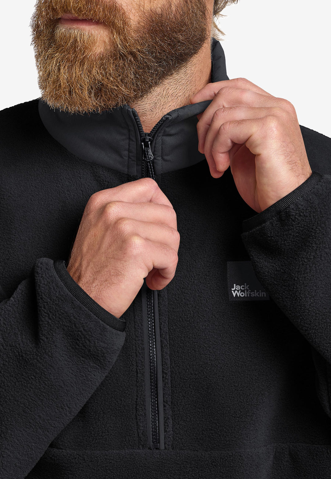 Jack Wolfskin Sumetro Half Zip Fleece Mens Black