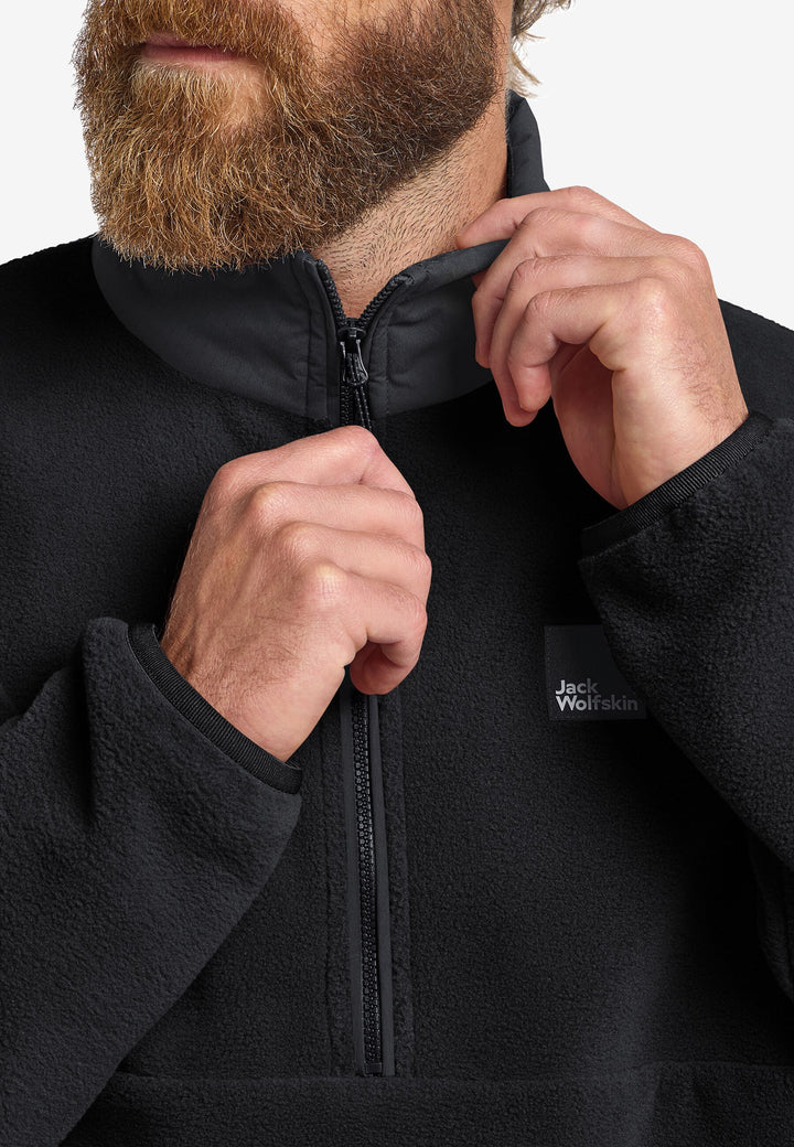 Jack Wolfskin Sumetro Half Zip Fleece Mens Black