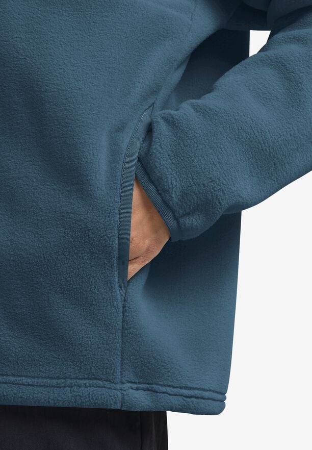 Jack Wolfskin Sumetro Half Zip Fleece Womens Aluminium Blue