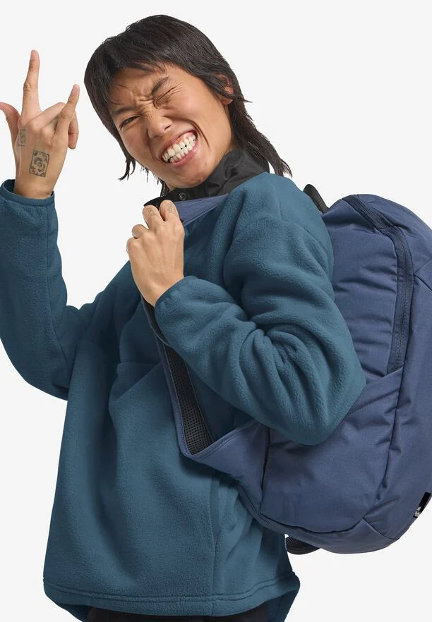 Jack Wolfskin Sumetro Half Zip Fleece Womens Aluminium Blue