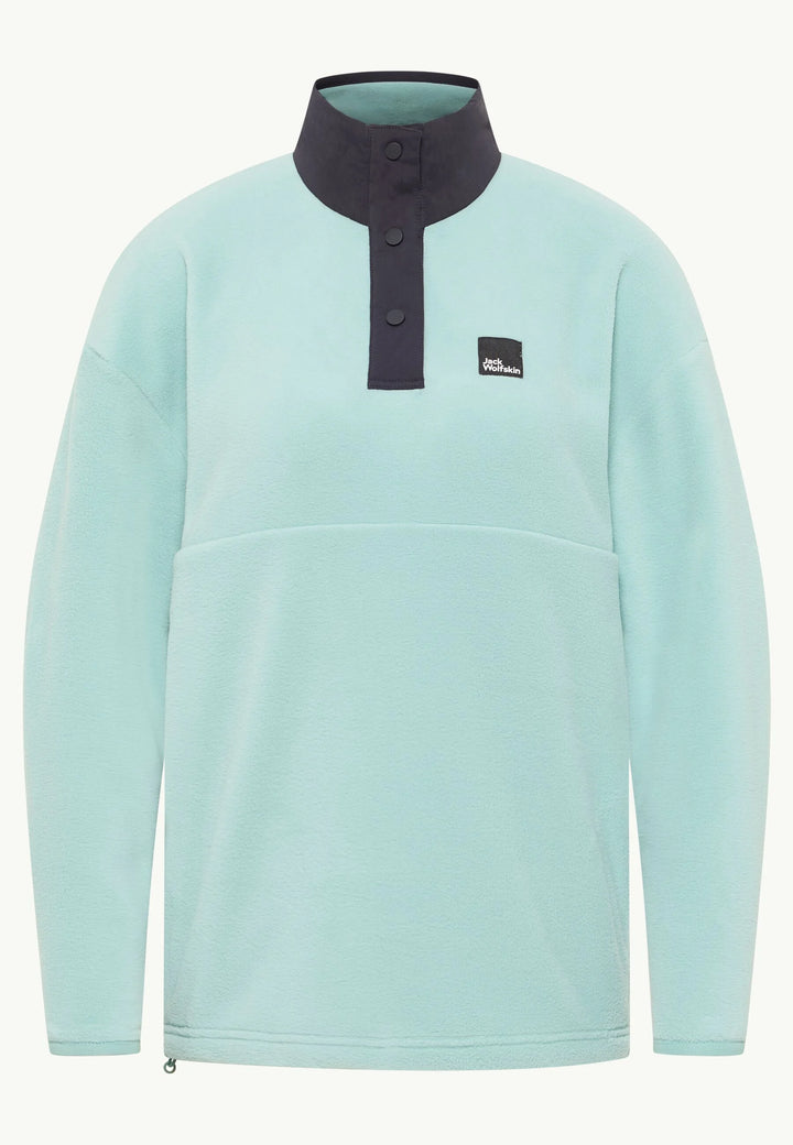 Jack Wolfskin Sumetro Half Zip Fleece Womens Soft Jade
