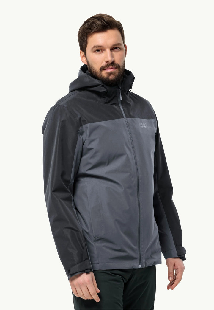 Jack Wolfskin Taubenberg 3 in 1 Jacket Mens Phantom