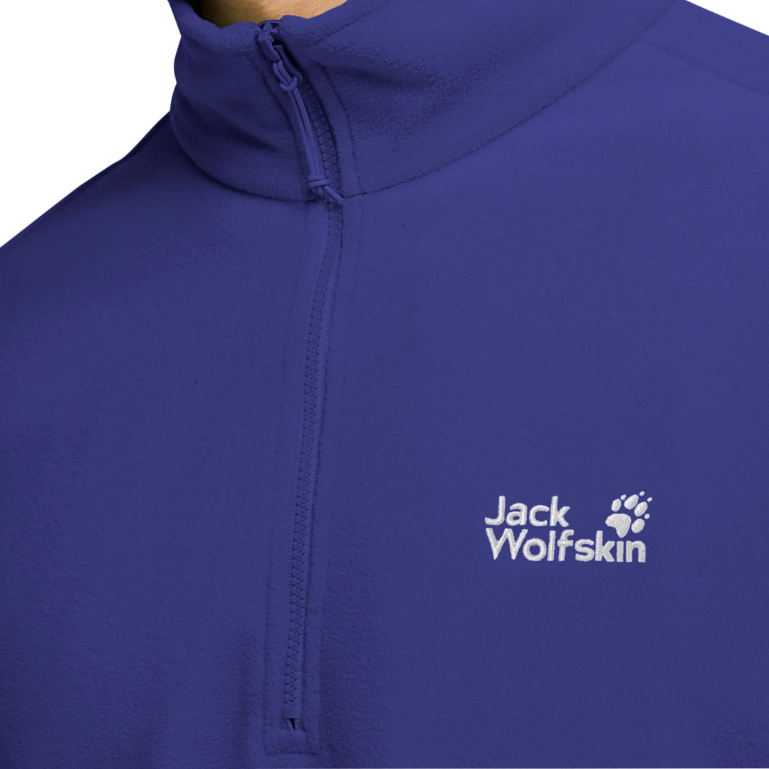 Jack Wolfskin Taunus 100 Half Zip Fleece Mens Glow Ink
