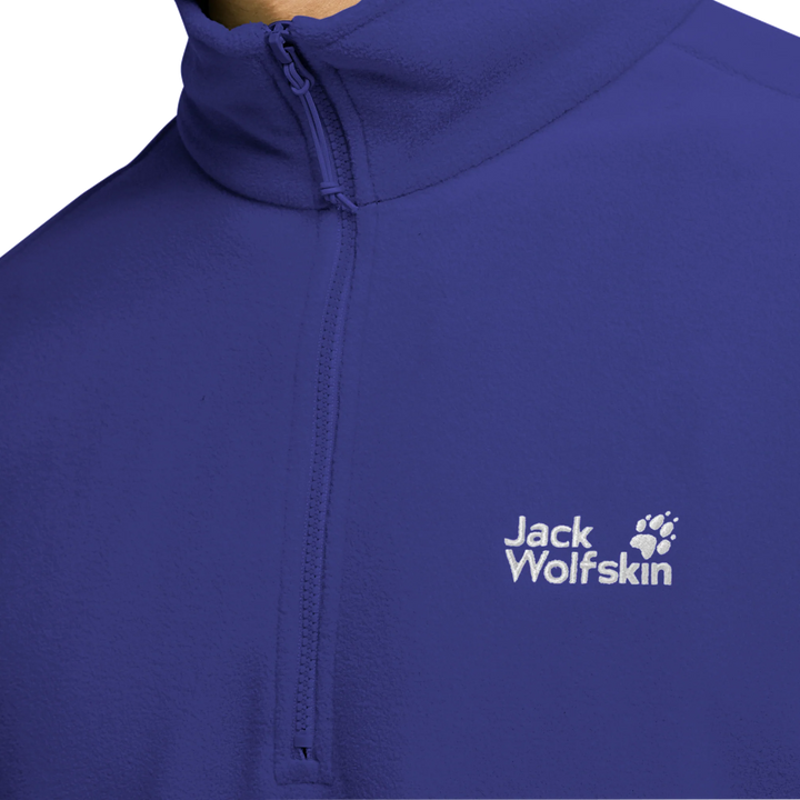 Jack Wolfskin Taunus 100 Half Zip Fleece Mens Glow Ink